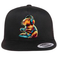 Funny Capybara Flatbill Hat