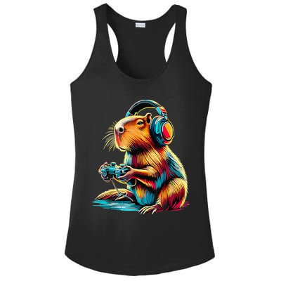 Funny Capybara Ladies PosiCharge Competitor Racerback Tank