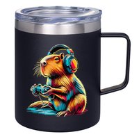 Funny Capybara 12oz Stainless Steel Coffee Mug