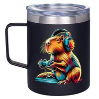 Funny Capybara 12oz Stainless Steel Coffee Mug
