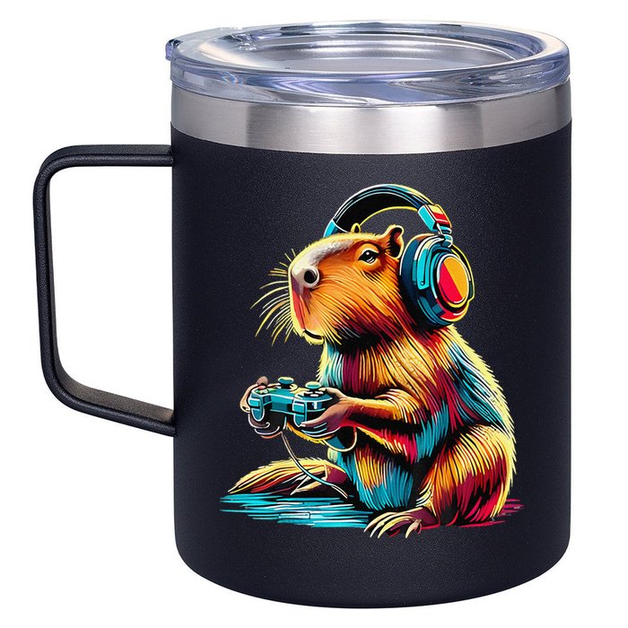 Funny Capybara 12oz Stainless Steel Coffee Mug