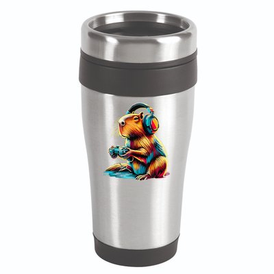 Funny Capybara 16oz Travel Tumbler