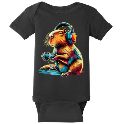 Funny Capybara Baby Bodysuit