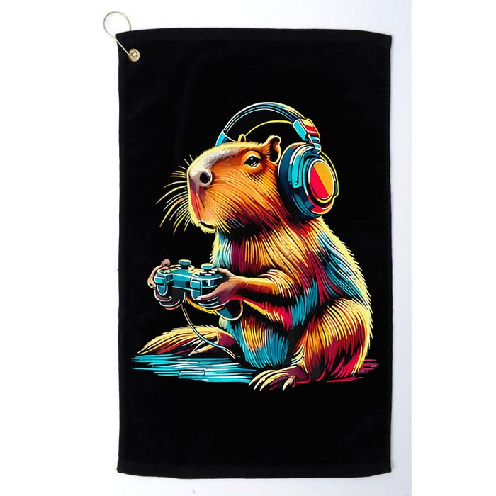 Funny Capybara Golf Towel