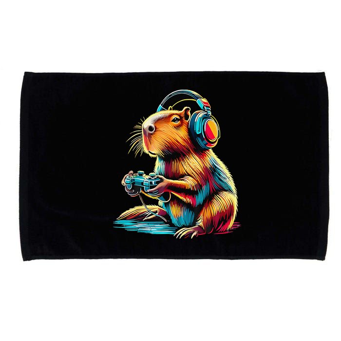 Funny Capybara Microfiber Hand Towel