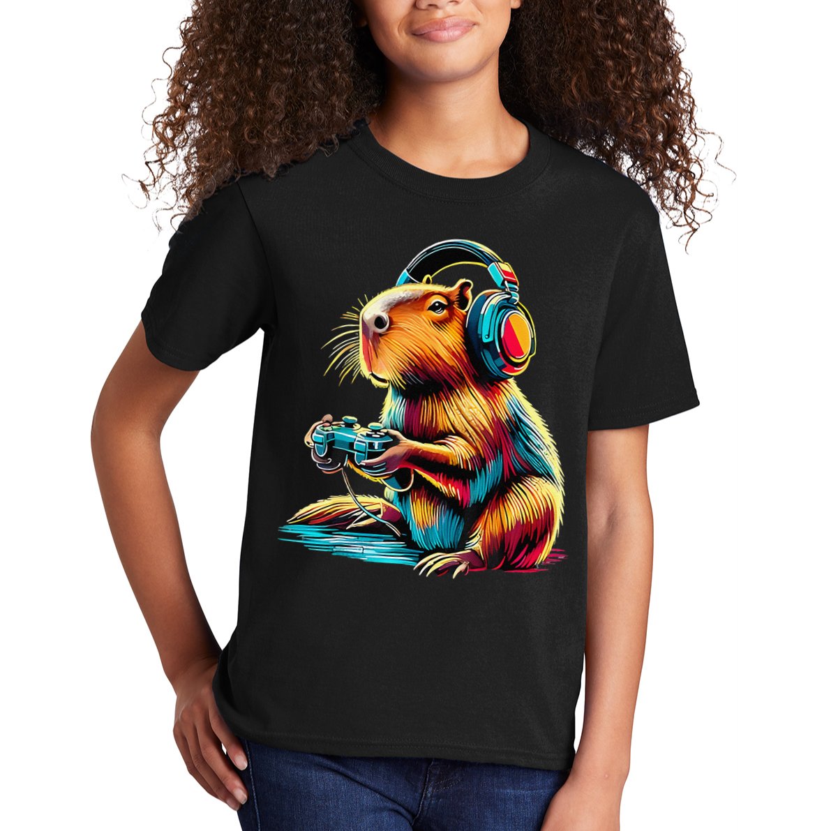 Funny Capybara Kids T-Shirt