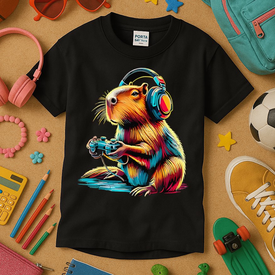 Funny Capybara Kids T-Shirt