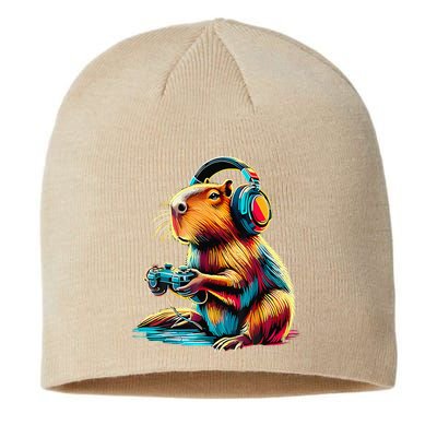 Funny Capybara Sustainable Beanie