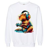 Funny Capybara Garment-Dyed Sweatshirt