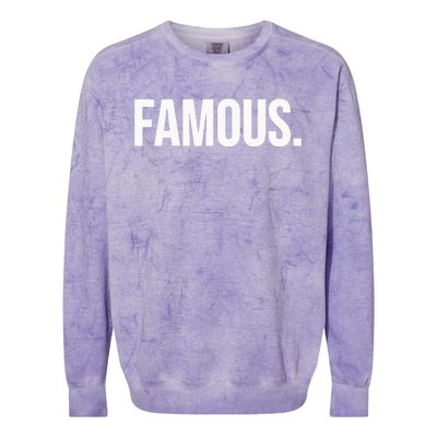 Famous Celebrity Colorblast Crewneck Sweatshirt