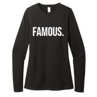 Famous Celebrity Womens CVC Long Sleeve Shirt