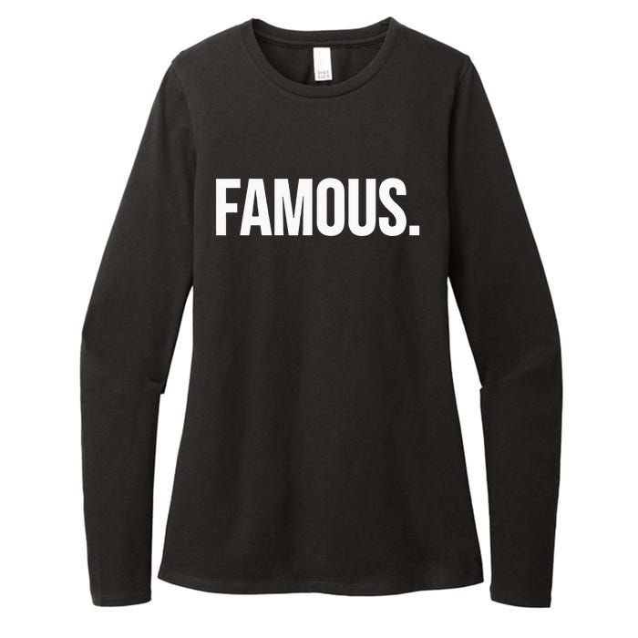 Famous Celebrity Womens CVC Long Sleeve Shirt