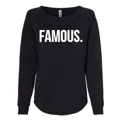 Famous Celebrity Womens California Wash Sweatshirt