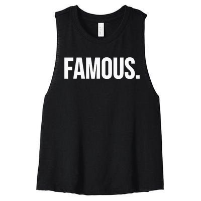 Famous Celebrity Women's Racerback Cropped Tank