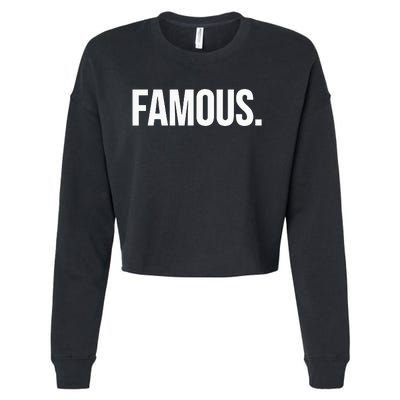 Famous Celebrity Cropped Pullover Crew