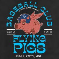 Fall City Flying Pigs Retro Minor League Baseball Team 11oz C Handle Ceramic Mug
