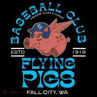 Fall City Flying Pigs Retro Minor League Baseball Team Flatbill Hat