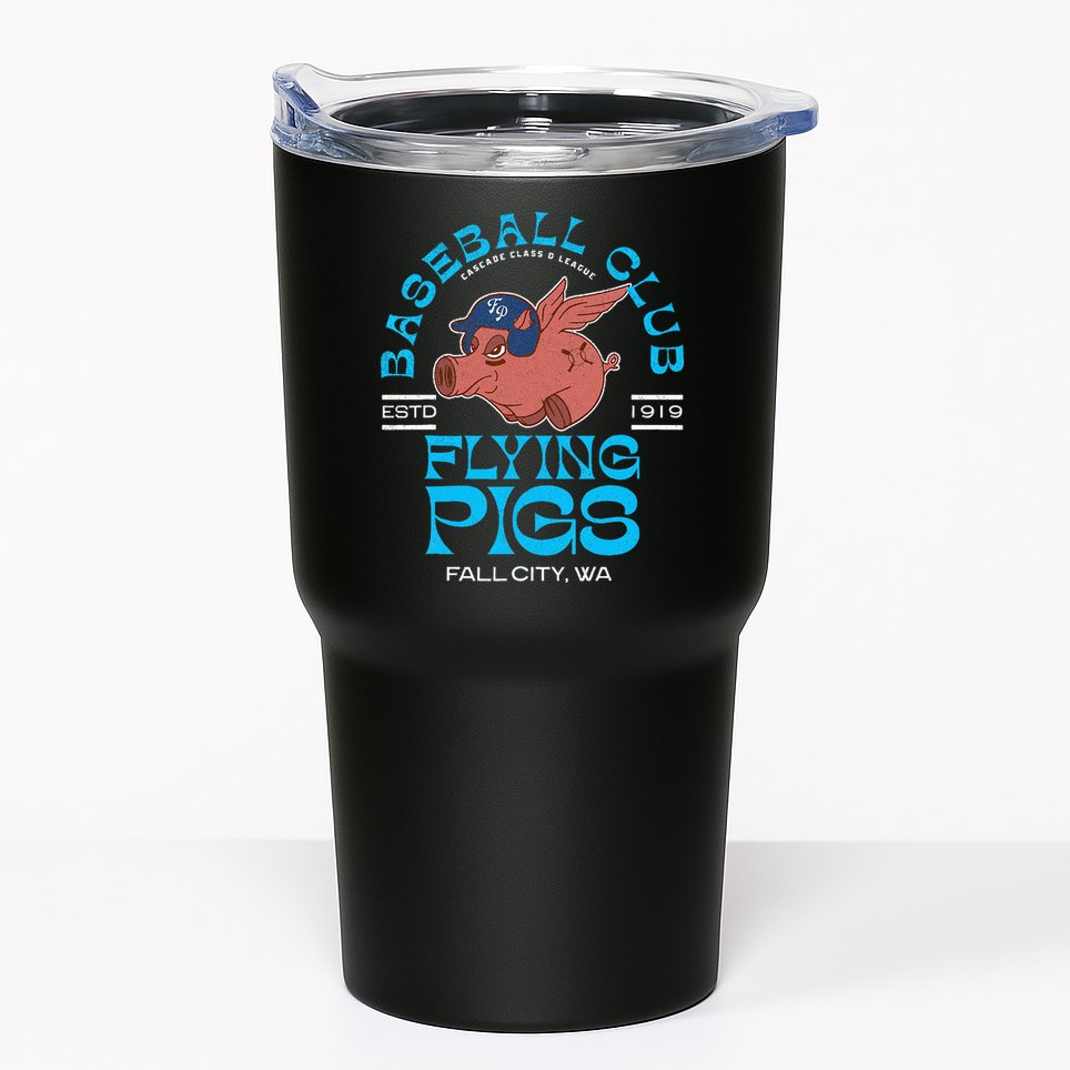 Fall City Flying Pigs Retro Minor League Baseball Team Tumbler