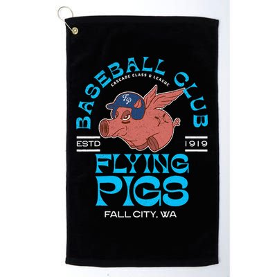 Fall City Flying Pigs Retro Minor League Baseball Team Golf Towel