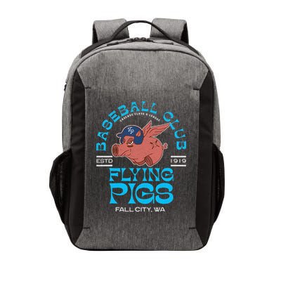 Fall City Flying Pigs Retro Minor League Baseball Team Vector Backpack