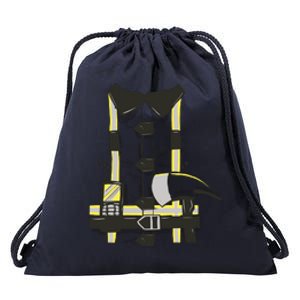 Firefighter Costume Drawstring Bag