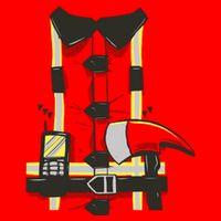 Firefighter Costume V-Neck T-Shirt