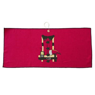 Firefighter Costume Large Microfiber Waffle Golf Towel