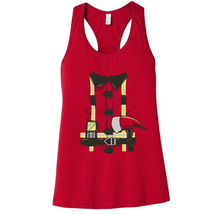 Firefighter Costume Womens Tank Top