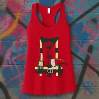 Firefighter Costume Womens Tank Top