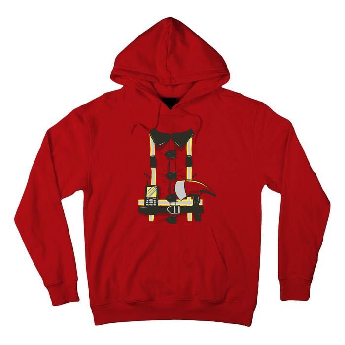 Firefighter Costume Tall Hoodie