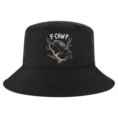 F Caw F Funny Raven Crow Vintage Gothic Bird Pun Cool Comfort Performance Bucket Hat
