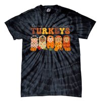 Funny Caring For The Cutest Turkeys Nurse Thanksgiving Women Tie-Dye T-Shirt