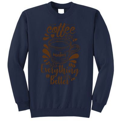 Fall Coffee For Women Vintage Tall Sweatshirt