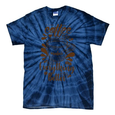 Fall Coffee For Women Vintage Tie-Dye T-Shirt