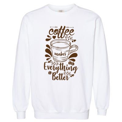 Fall Coffee For Women Vintage Garment-Dyed Sweatshirt