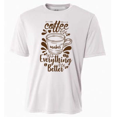 Fall Coffee For Women Vintage Cooling Performance Crew T-Shirt