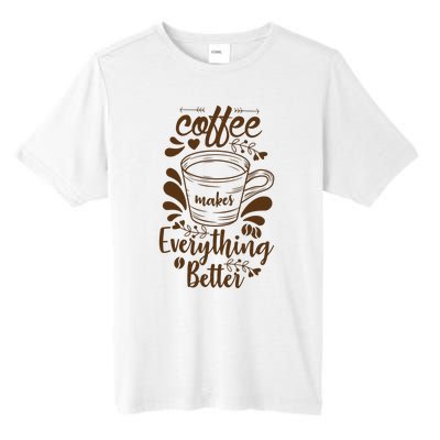 Fall Coffee For Women Vintage Tall Fusion ChromaSoft Performance T-Shirt