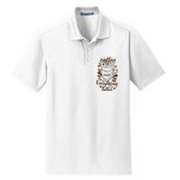 Fall Coffee For Women Vintage Dry Zone Grid Polo