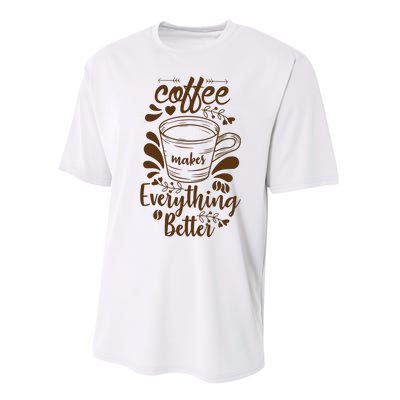 Fall Coffee For Women Vintage Performance Sprint T-Shirt