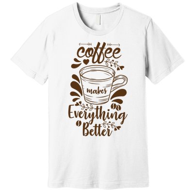 Fall Coffee For Women Vintage Premium T-Shirt