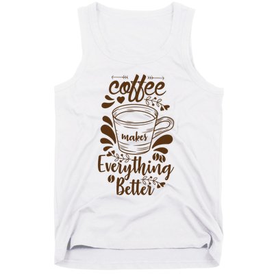 Fall Coffee For Women Vintage Tank Top