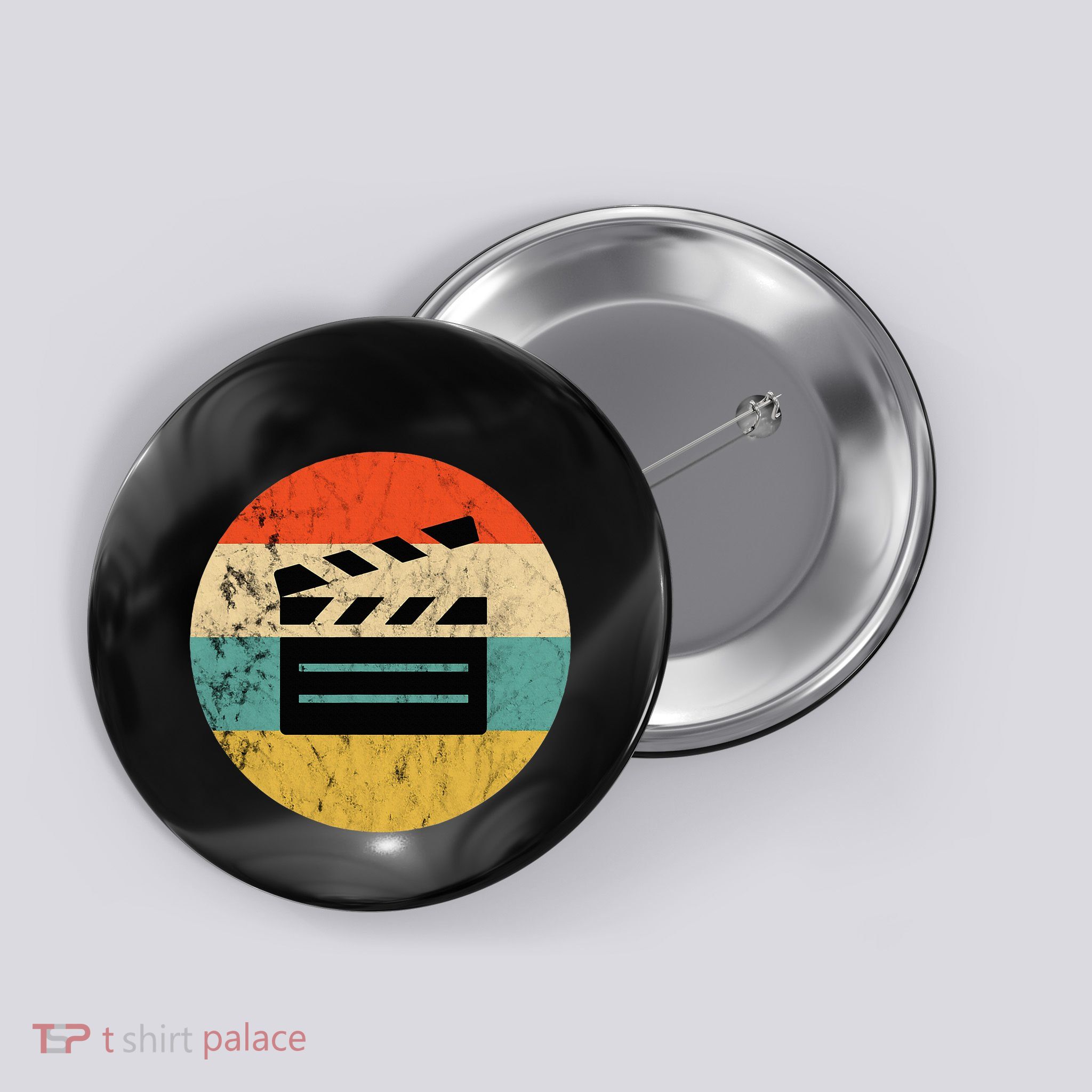 Filmmaker Clapboard Film Director Lover Button