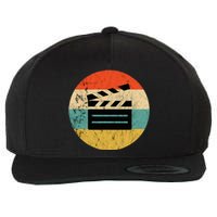 Filmmaker Clapboard Film Director Lover Wool Snapback Cap