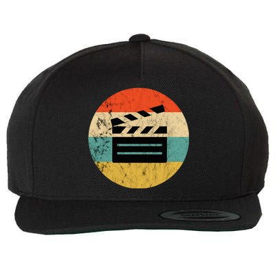 Filmmaker Clapboard Film Director Lover Wool Snapback Cap