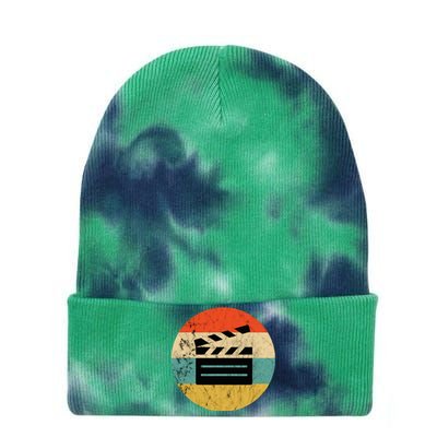 Filmmaker Clapboard Film Director Lover Tie Dye 12in Knit Beanie