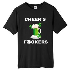 Funny Cheers Fckers St Patricks Day Beer Drinking Tall Fusion ChromaSoft Performance T-Shirt