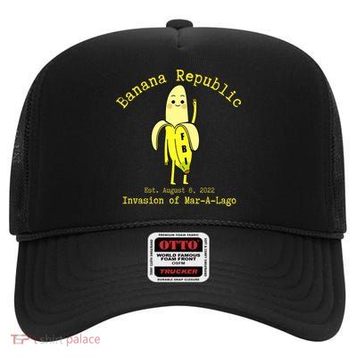 Funny Conservative Banana Republic Defund the FBI High Crown Mesh Back Trucker Hat