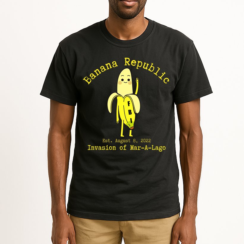Funny Conservative Banana Republic Defund the FBI Tall T-Shirt