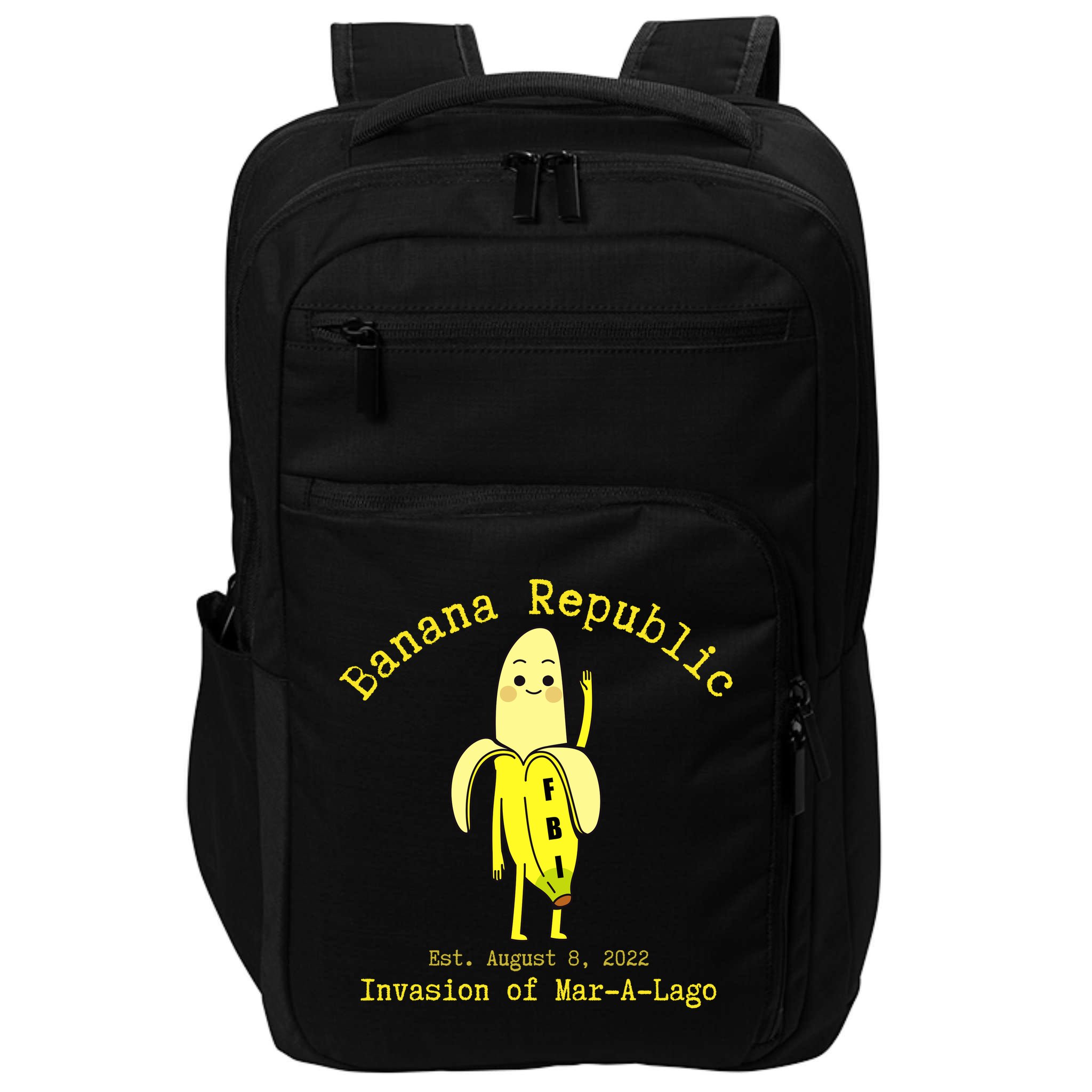 Funny Conservative Banana Republic Defund the FBI Impact Tech Backpack