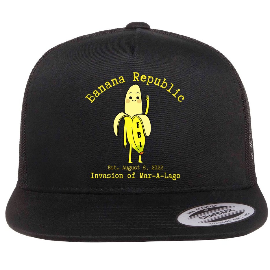 Funny Conservative Banana Republic Defund the FBI Flat Bill Trucker Hat